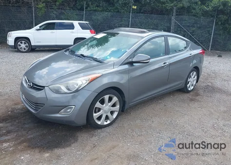 2013 Hyundai Elantra Limited z USA, uszkodzony, nr VIN 5NPDH4AE1DH184160